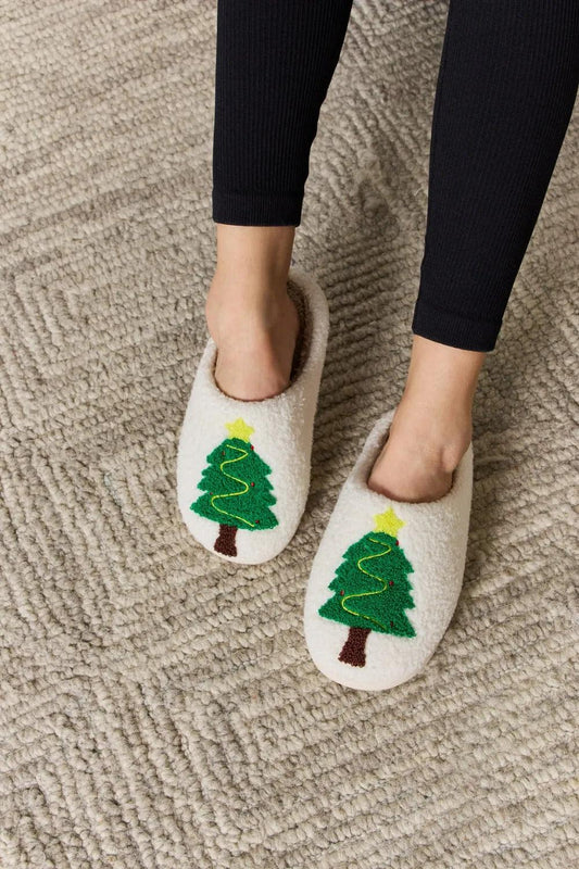 Christmas Tree Cozy Slippers - Daily Fashion