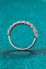 1 Carat Moissanite Half-Eternity Ring On Sale - Daily Fashion